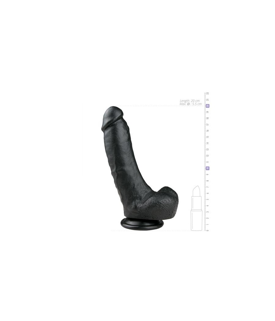 Pene Realistico Negro 20 cm