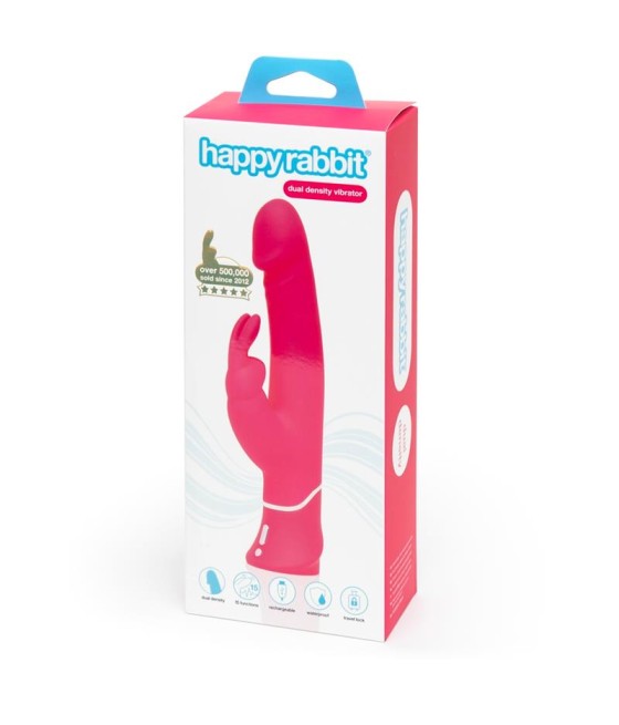 Vibrador Realistic Dual Density Rabbit Rosa