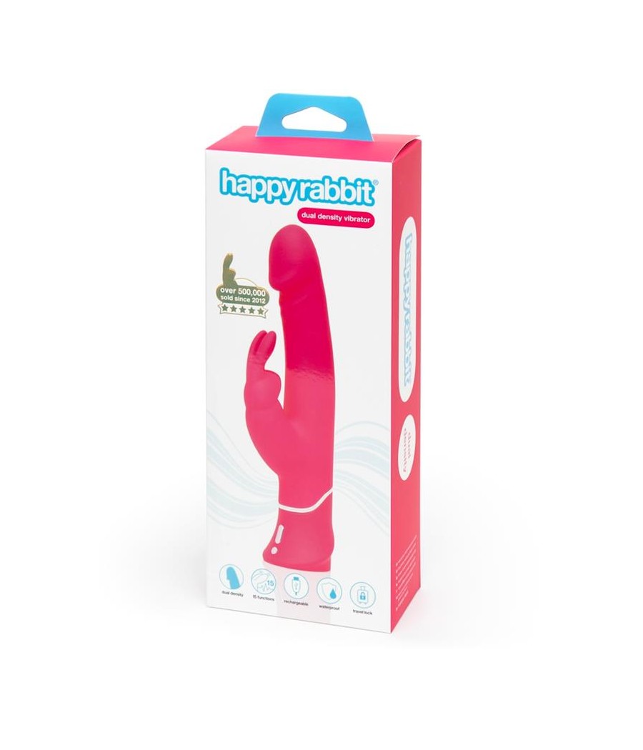 Vibrador Realistic Dual Density Rabbit Rosa