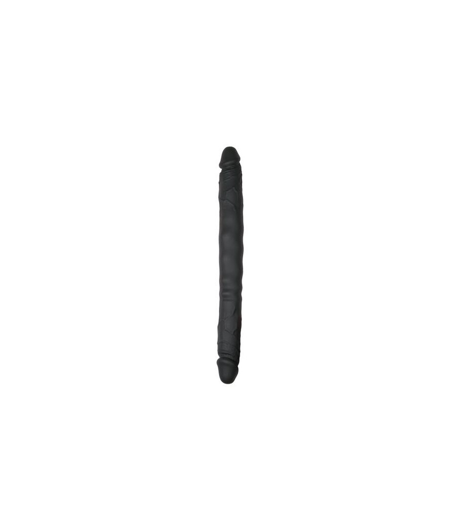 Pene Realistico de Silicona Doble Negro 30 cm