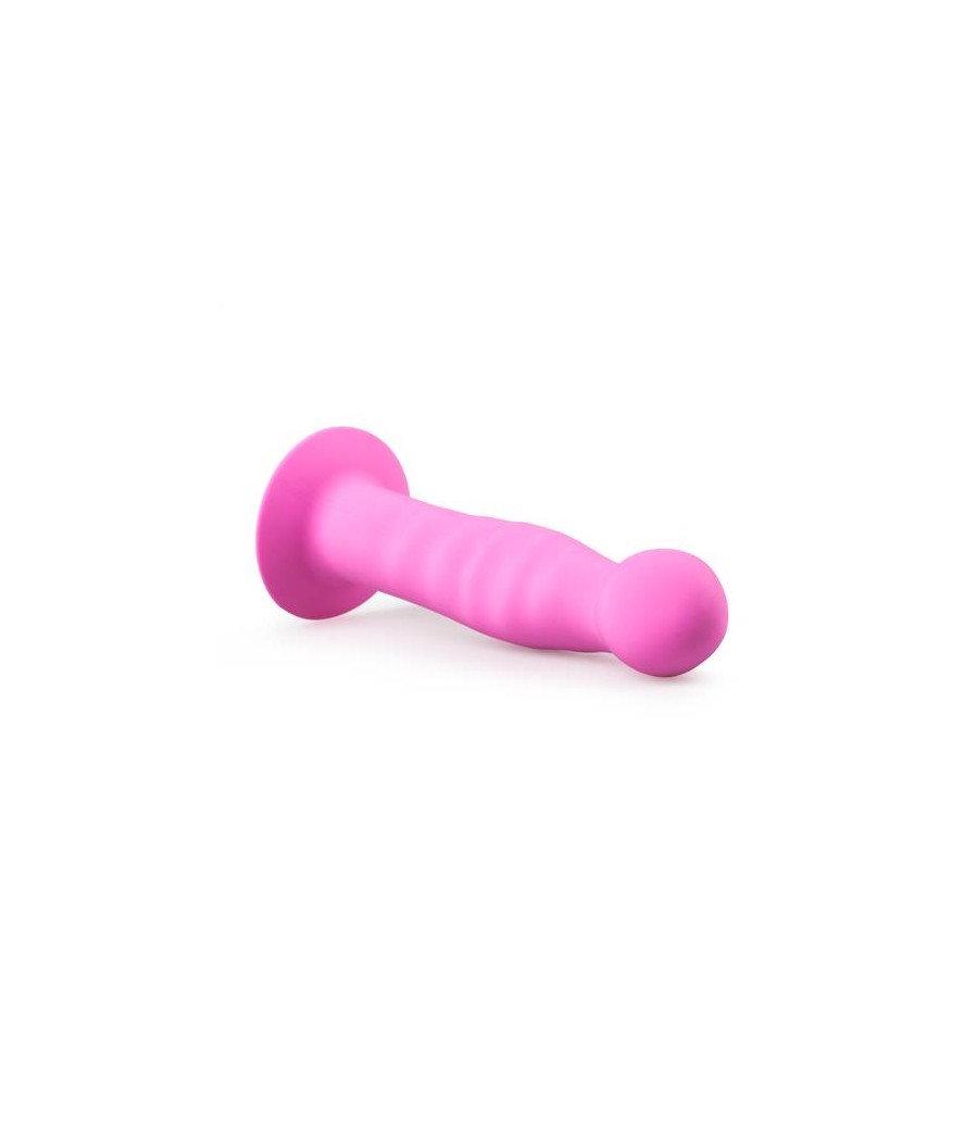 Dildo con Ventosa de Silicona Rosa