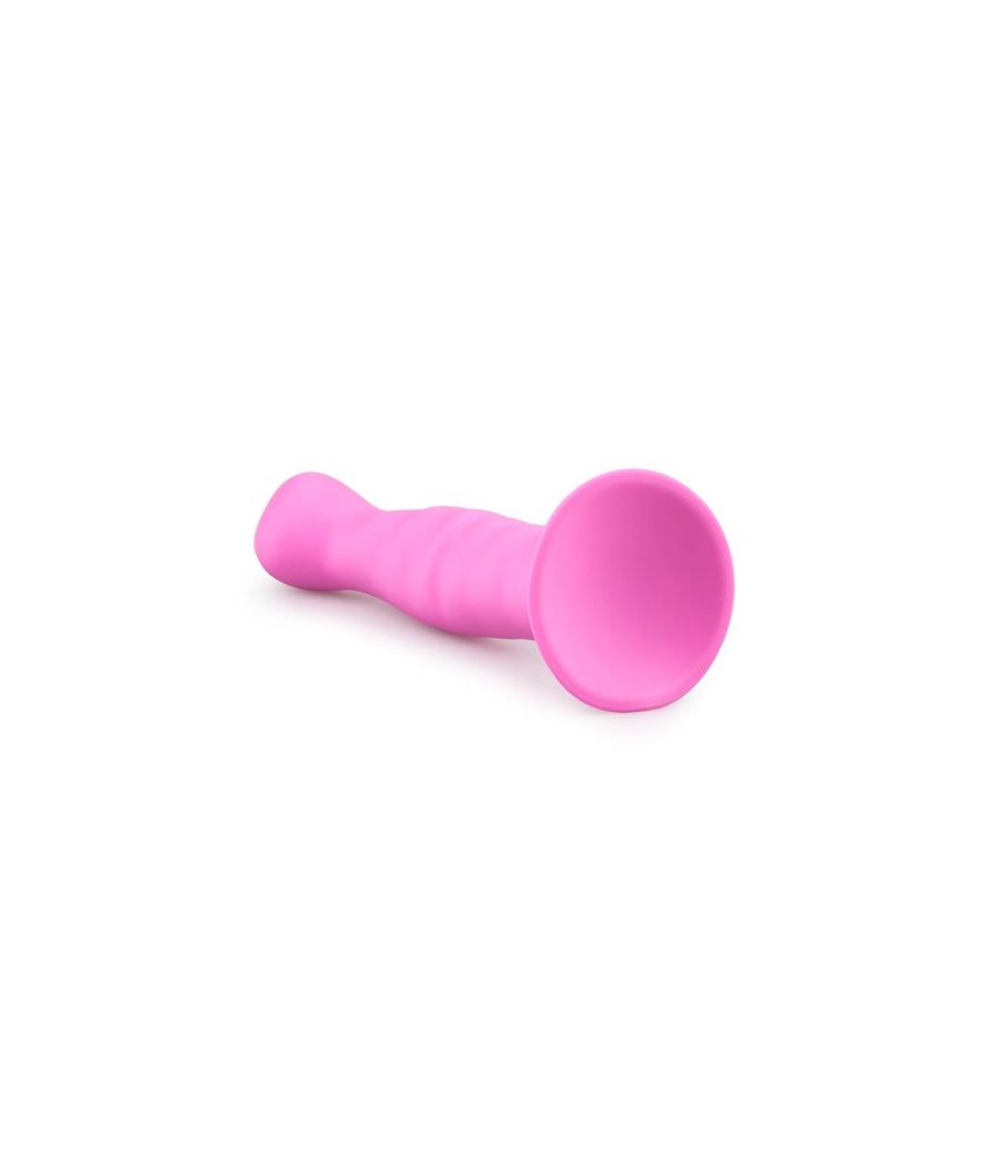 Dildo con Ventosa de Silicona Rosa