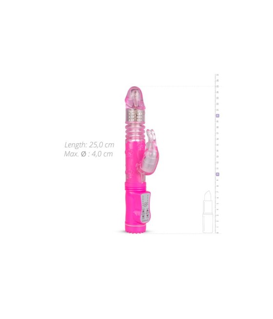 Vibrador Percutador y Bolas Rotadoras Rosa